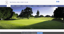 Desktop Screenshot of muswellhillgolfclub.co.uk