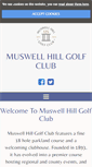 Mobile Screenshot of muswellhillgolfclub.co.uk