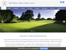 Tablet Screenshot of muswellhillgolfclub.co.uk